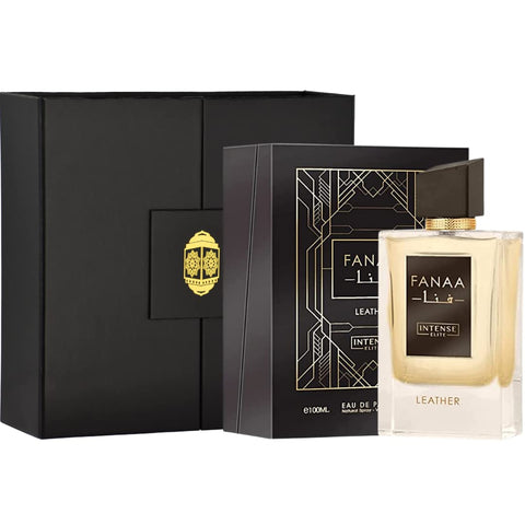 Fanaa Leather for Men EDP - Eau De Parfum 100ml(3.4 oz) with Magnetic Gift Box Perfect For Gifting | By Intense Elite