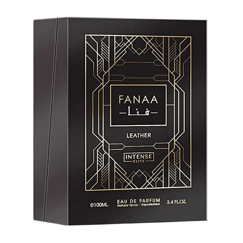 Fanaa Leather for Men EDP - Eau De Parfum 100ml(3.4 oz) with Magnetic Gift Box Perfect For Gifting | By Intense Elite