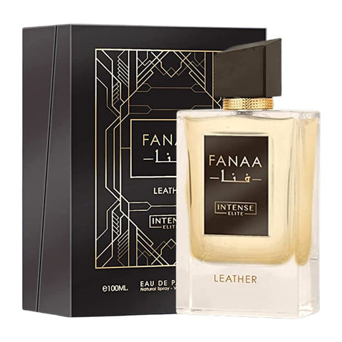 Fanaa Leather for Men EDP - Eau De Parfum 100ml(3.4 oz) with Magnetic Gift Box Perfect For Gifting | By Intense Elite